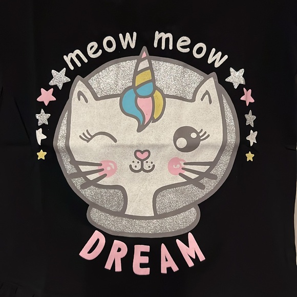 NWT Girls meow unicorn shirt Size 4-5 - Picture 2 of 5